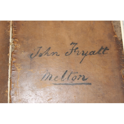 565B - 8 early 19th century leather bound racing calendars for the years 1815, 1816, 1826, 1834, 1835, 1836... 