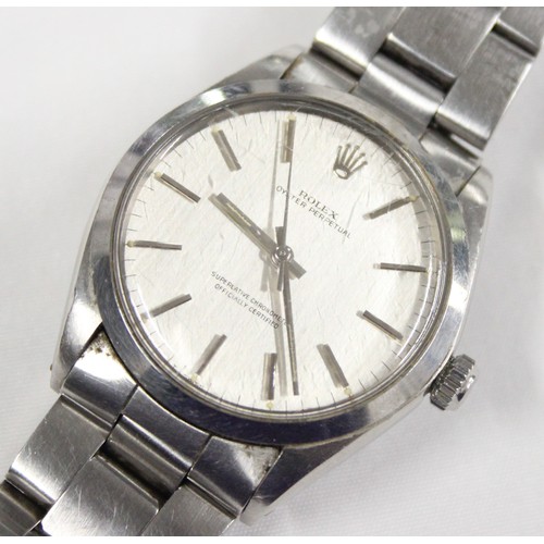 1329 - A vintage Rolex Oyster Perpetual Superlative Chronometer Officially Certified watch with stainless s... 