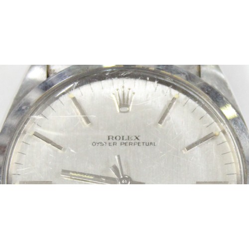 1329 - A vintage Rolex Oyster Perpetual Superlative Chronometer Officially Certified watch with stainless s... 