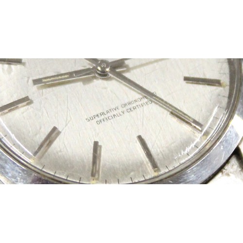 1329 - A vintage Rolex Oyster Perpetual Superlative Chronometer Officially Certified watch with stainless s... 