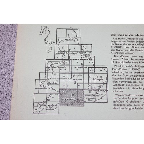 578 - Collection of German WW2 period maps of the Great Britain