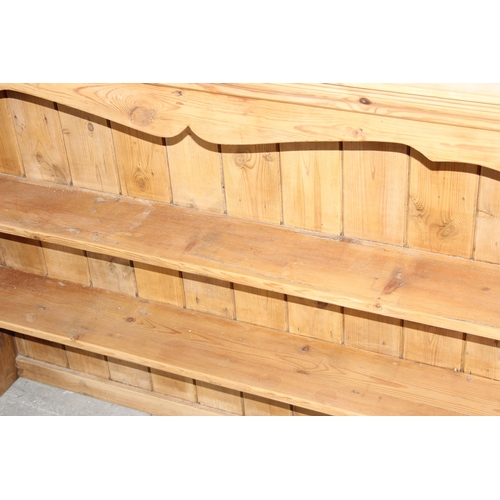 23 - A vintage Pine dresser top, approx 145cm wide