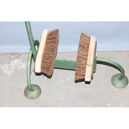 305 - Wrought iron boot scraper and brush stand