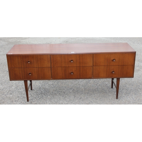 36 - A retro Meredew 6 drawer sideboard, approx 168cm wide