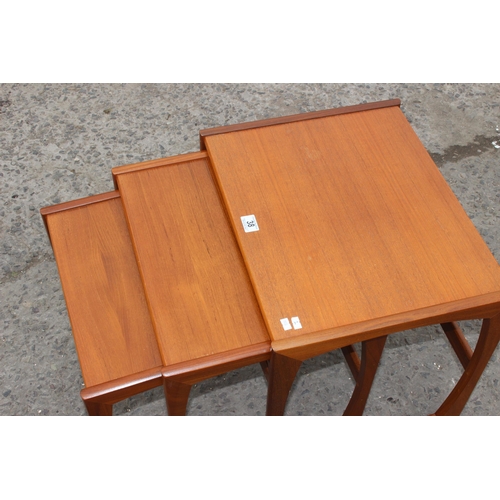 38 - Retro G-Plan style nest of tables, the largest approx 52cm wide