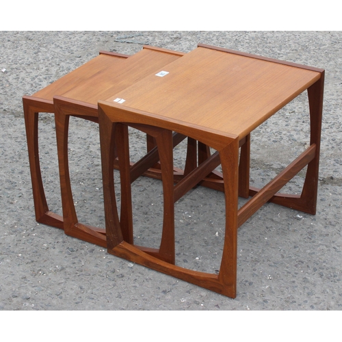 38 - Retro G-Plan style nest of tables, the largest approx 52cm wide