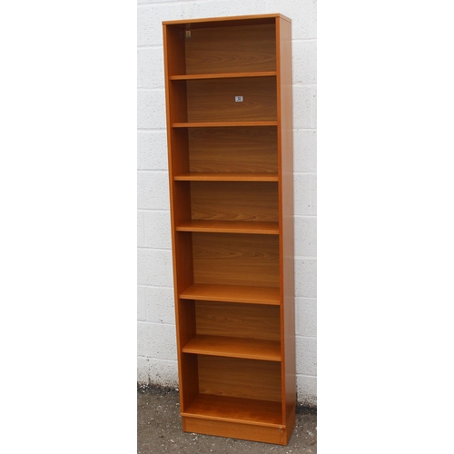 52 - Retro Tapley 33 bookcase, approx 200cm tall x 56cm wide