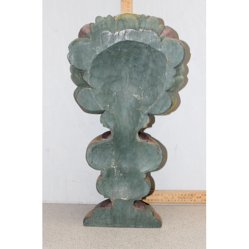 277 - A large Florentine style carved wooden decorative  motif feature of fruit, approx 55cm tall