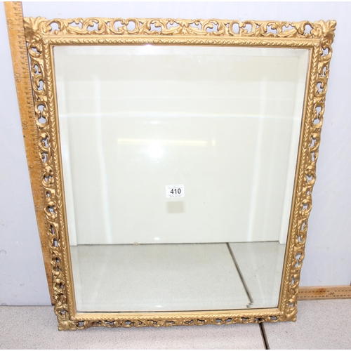 410 - Vintage gilt framed plaster moulded mirror approx. 73cm x 60cm