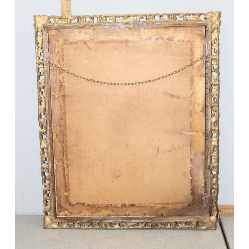 410 - Vintage gilt framed plaster moulded mirror approx. 73cm x 60cm