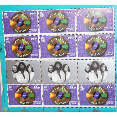 555 - Limited edition Bee Gees Isle of Man Night Fever stamps