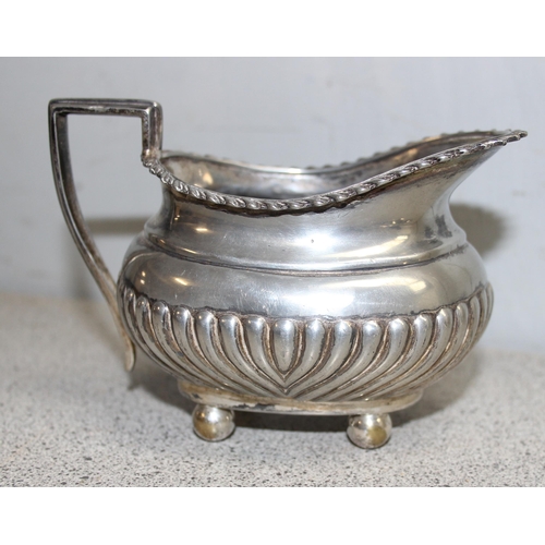 1028 - Approx 1.9kg gross of antique and later silver-plated items