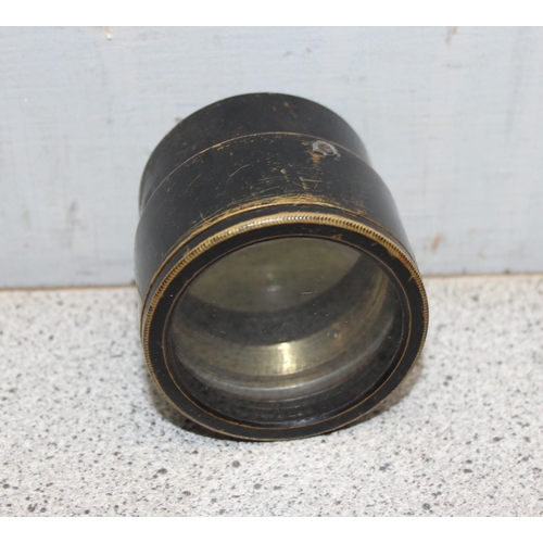 1409 - WWI war office issue military magnifying lens in original leather marked case with appropriate marki... 