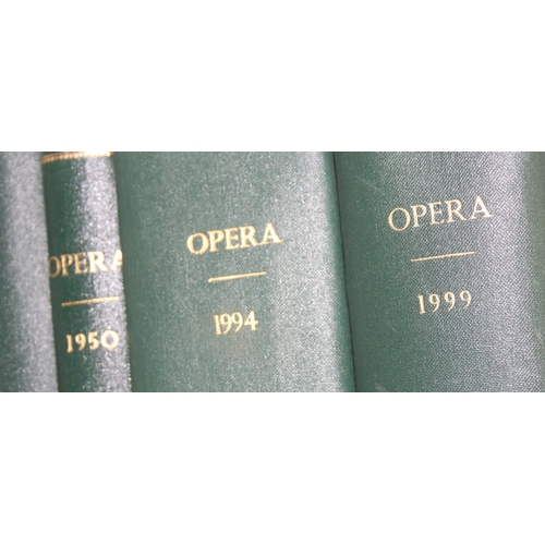 560 - Qty of annually bound opera magazines dating from 1950's onwards 26 in total