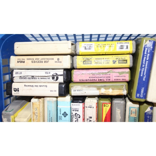 668 - Large qty of 8 track tapes to include Bing Crosby and Jim Reeves