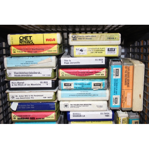 668 - Large qty of 8 track tapes to include Bing Crosby and Jim Reeves