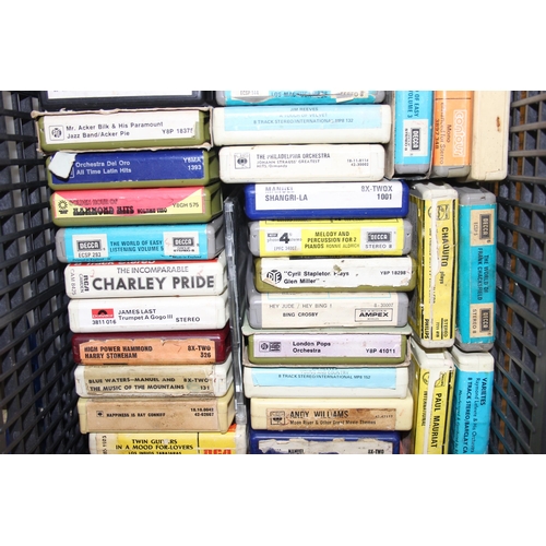 668 - Large qty of 8 track tapes to include Bing Crosby and Jim Reeves