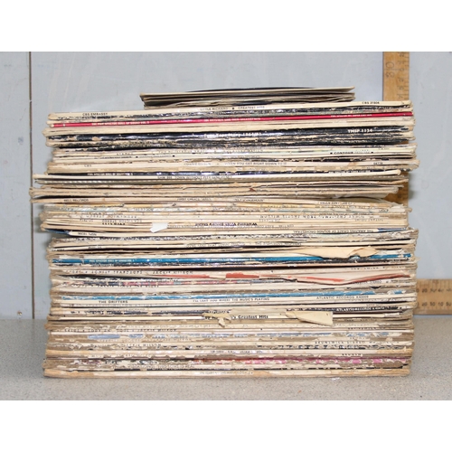 671 - Qty of vinyl LP records to include Gladys Knight and Elvis Presley amongst others