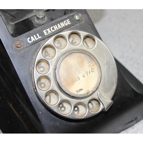 706 - 2 Bakelite GPO telephones and a later cream example