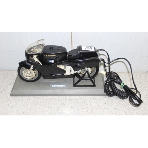 755 - Kawasaki Ninja novelty motorcycle plug in telephone