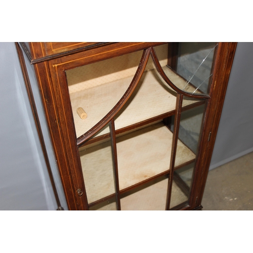 69 - An Edwardian Sheraton Revival display cabinet, approx 60cm wide