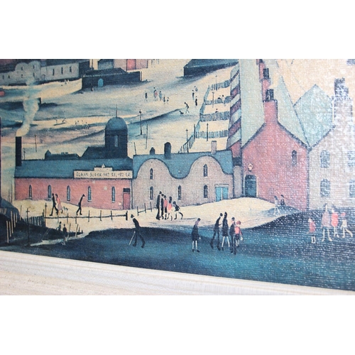 405 - 4 pictures and prints to inc an original watercolour by Guy Webb and a vintage L.S. Lowry print 