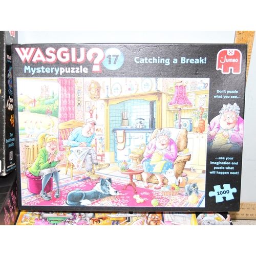 1533 - 7 assorted Wasgij jigsaw puzzles