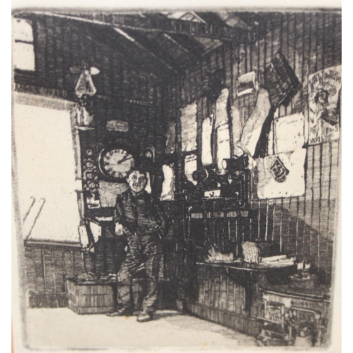 461 - 2 small antique etchings, one of Amsterdam