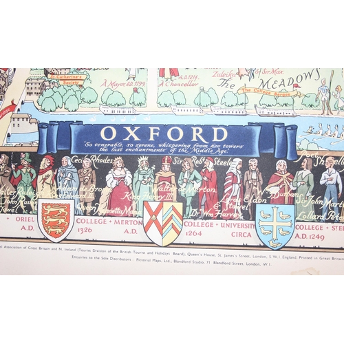 462 - Oxford by Kerry Lee, Oxford, published Pictorial Maps Ltd, circa 1948, colour photolithographic pict... 