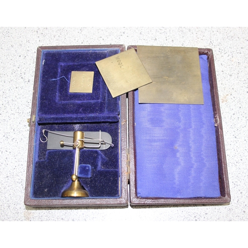 708 - 2 sets of boxed vintage balance scales with additional weights, 1 made by J. Nesbitt ltd of Manchest... 