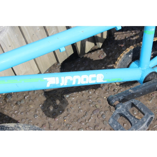 764 - Furnace blue BMX bike