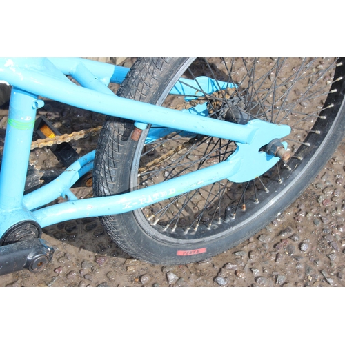 764 - Furnace blue BMX bike