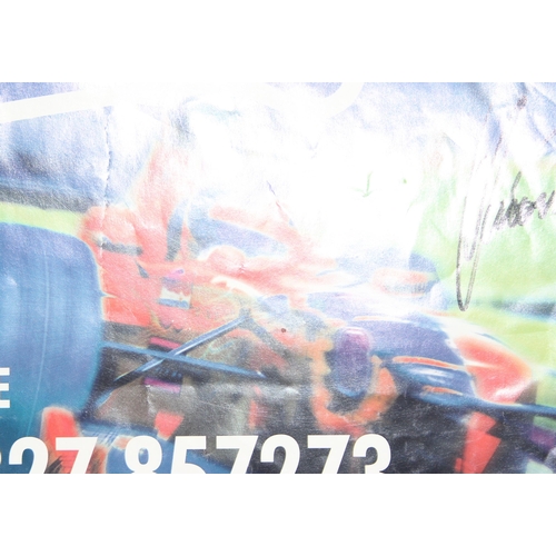 770 - 1998 British Grand Prix poster signed by Damon Hill