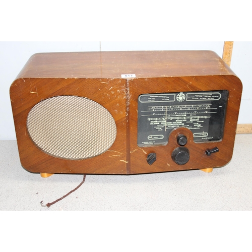 817 - Vintage valve radio by McMichael Radio Ltd of Slough