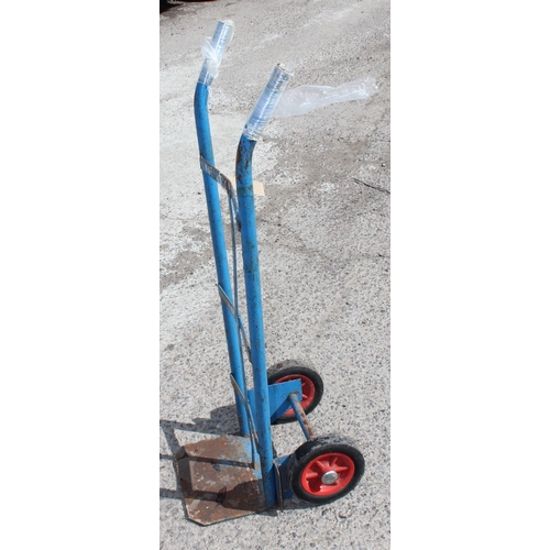 871 - Vintage blue sack truck