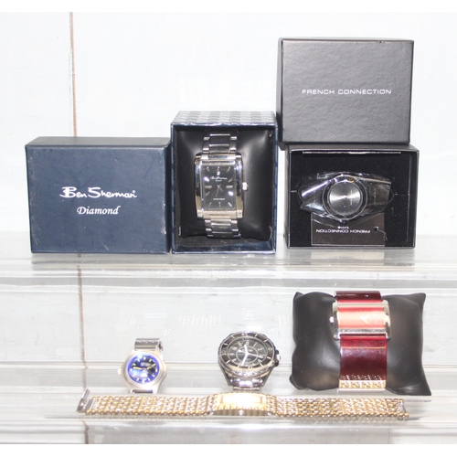 1320 - 6 watches to include 2 boxed with examples by French Connection and Ben Sherman