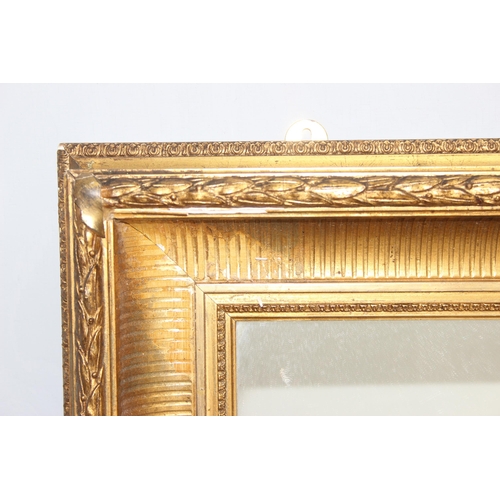 470 - A large antique gilt framed mirror, approx 87cm x 66cm