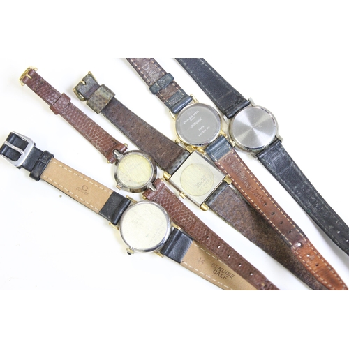 1319 - 5 assorted ladies watches to inc one Wimbledon Tennis related