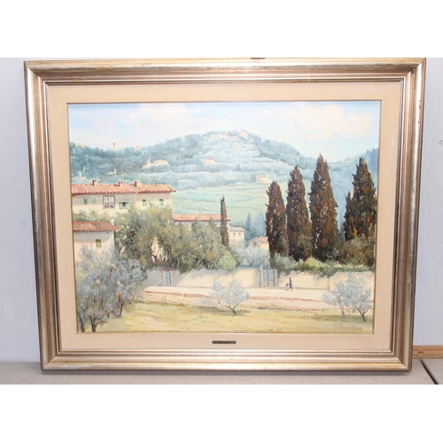 475 - Gracco Ponticelli (Italian, b. 1908) In the Tuscan hills oil on canvas, signed bottom right and date... 