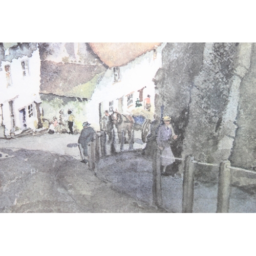 478 - Eric Sturgeon (1920-2001), signed print of Golden Hill, Shaftsbury, Dorset & another signed print by... 