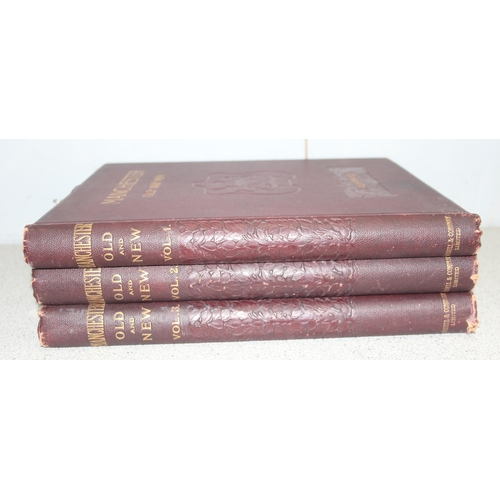 573 - Manchester Old and New by Shaw, William Arthur 1865-1943, 3 volumes published by Cassell & Co in dec... 