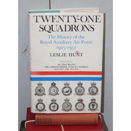 576 - Qty of war related books to include a Raid spotters notebook, Secret water by Arthur Ransome and a q... 