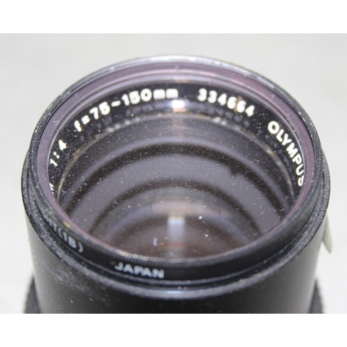 716 - Qty of assorted camera odds to inc an Agfa Color Telinear 90 mm f/ 4 Lens