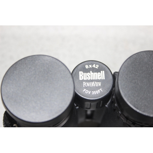 714 - A pair of Bushnell 8x42 Powerview binoculars in case