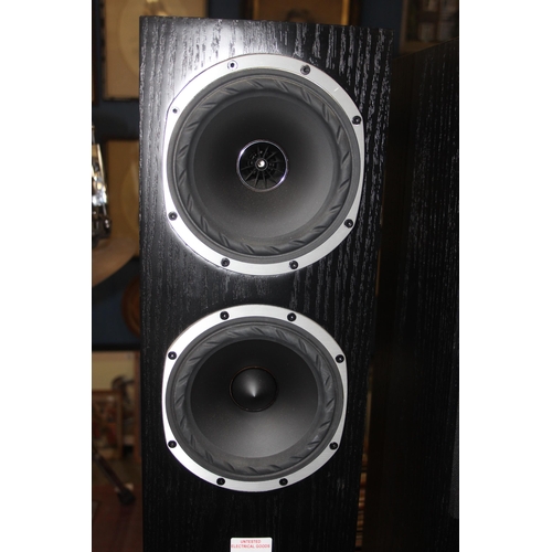 812 - A pair of FYNE Audio F501 black floor standing speakers