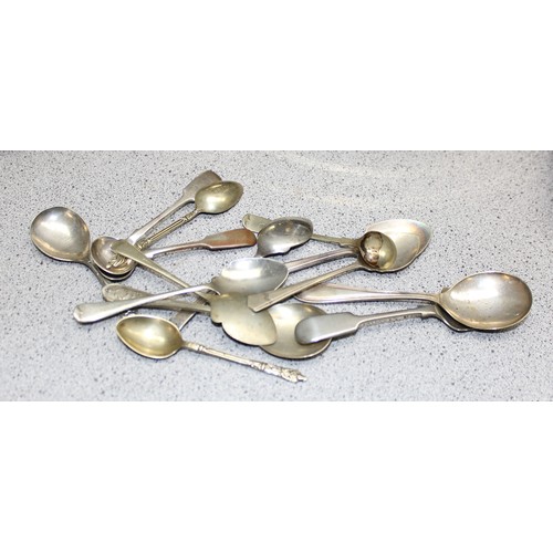 1014 - Collection of silver plated and other items to include trays, dishes and cutlery approx 2.9Kg