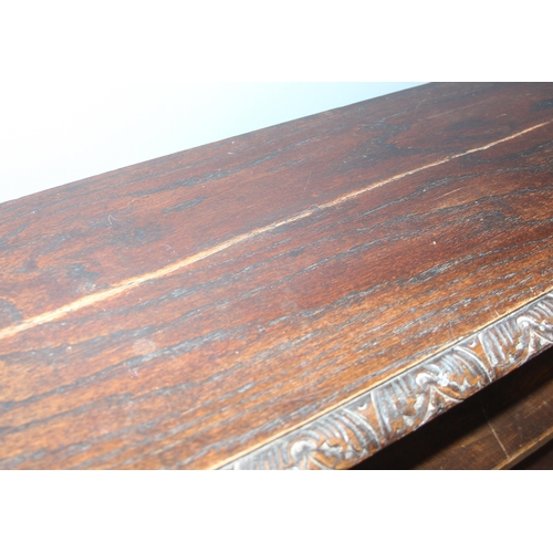 3 - An impressive late 19th century or early 20th century English antique Jacobean influence oak double ... 