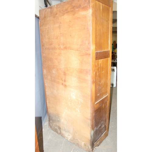 7 - A pair of early 20th Century haberdashery shop fitters display cabinet with plaque for 'J.C. King Lt... 