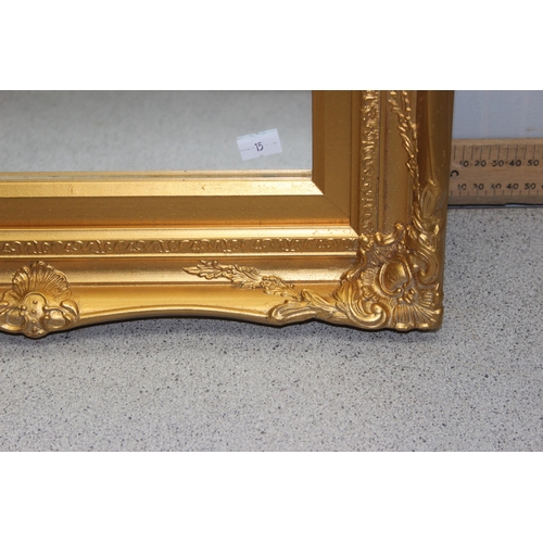 414 - A vintage gilt framed mirror, approx 53cm x 43cm