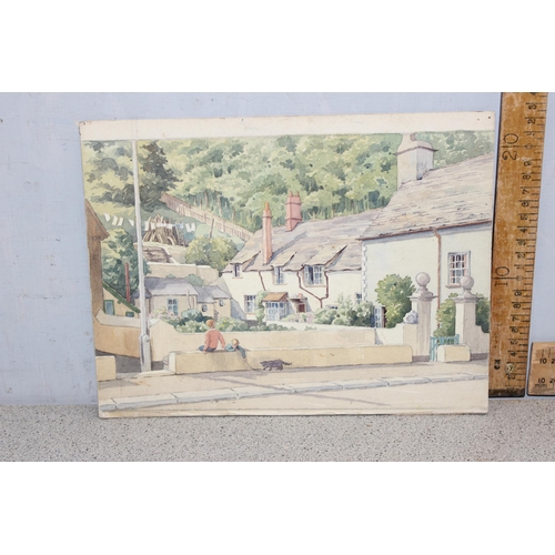 438 - I.E. Craven (XX), folio of original unframed artworks and others to inc various subjects